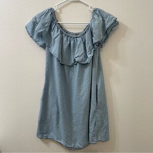 Zara denim collection dress blue small